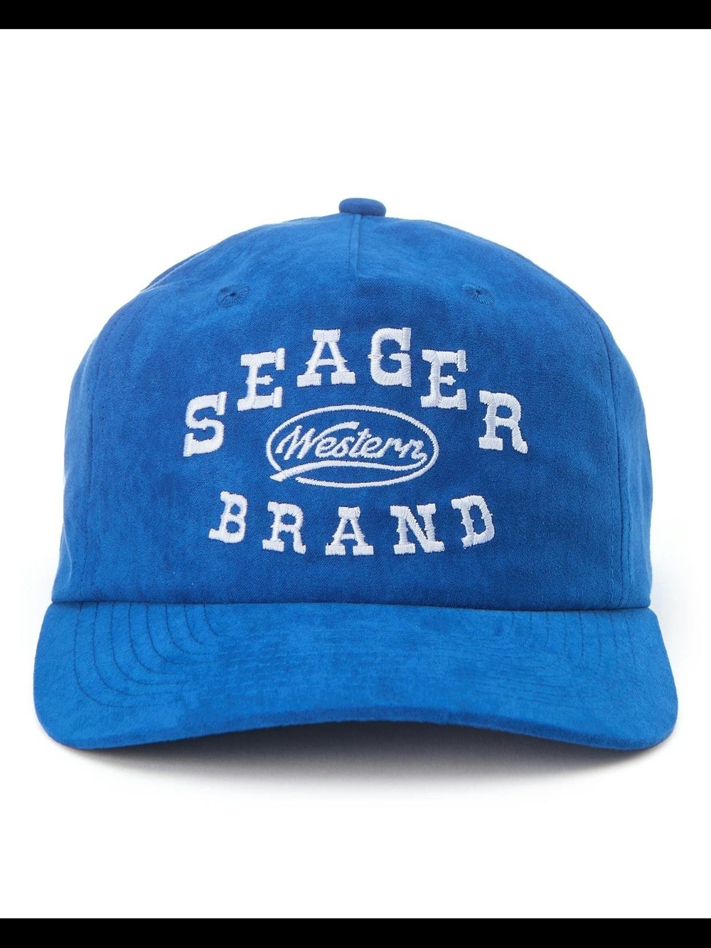 Seager Brand Blue Embroidered Saloon Snapback Baseball Cap